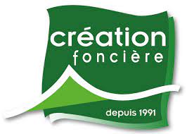 Logo de Création Foncière, client de KMTP pour des projets de travaux publics et d'aménagement.